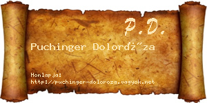 Puchinger Doloróza névjegykártya